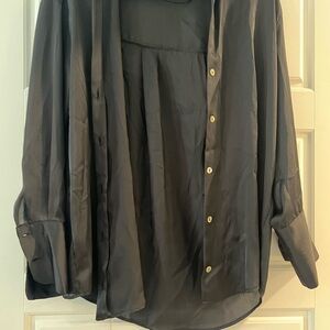 Zara Midnight Black Shirt